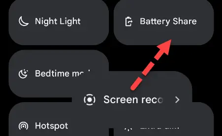 Move the "Screen Record" tile.