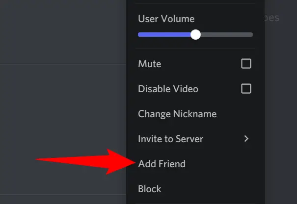 Right-click a member and select "Add Friend."