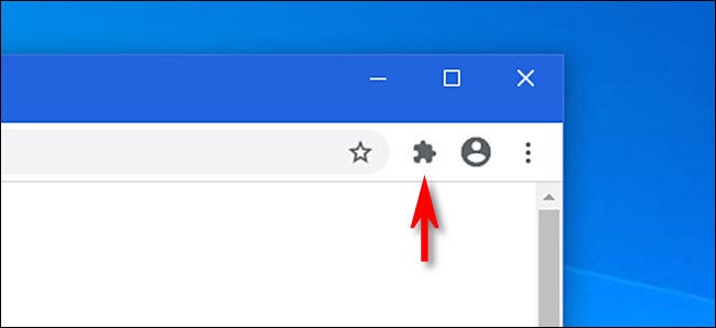 Dans Google Chrome, cliquez sur le bouton des extensions, qui ressemble à une pièce de puzzle