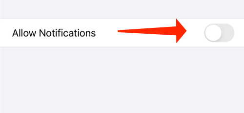 Disable Allow Notifications