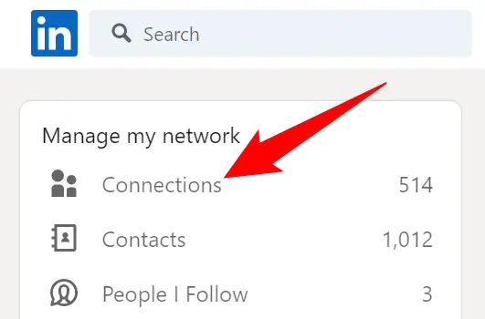 Select "Connections" from the left sidebar.