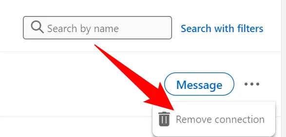 Click "Remove Connection."