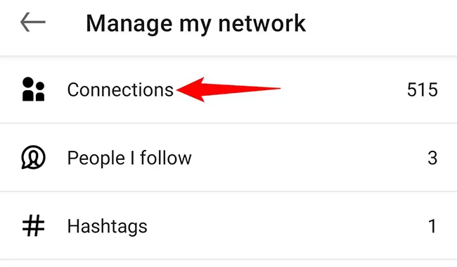 Access the "Connections" page.