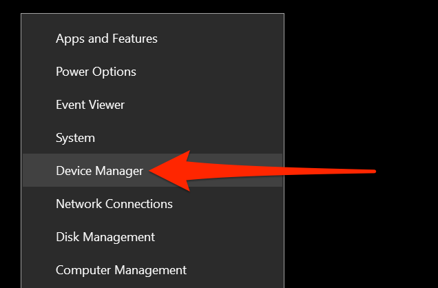 Start button's context menu