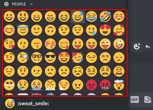 Choose an emoji reaction.