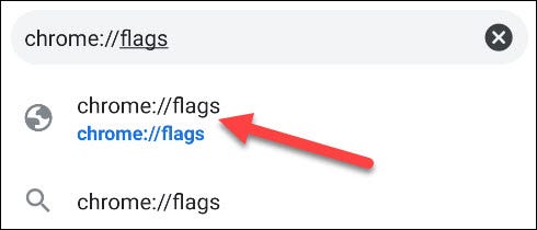 Gehen Sie zur Seite mit den Chrome-Flags