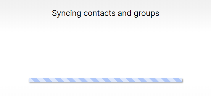 Synchronisieren von Kontakten und Gruppen