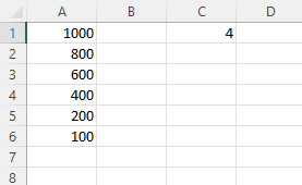 A column full of numbers.