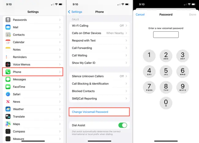 Change Voicemail Password on iPhone