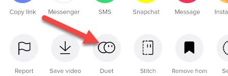 Tap "Duet."