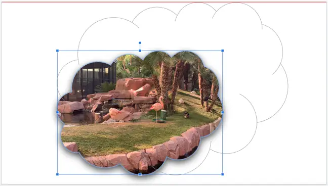 Arrastrar para cambiar el tamaño de la forma de la imagen