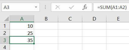 Formula result change