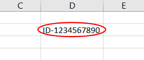 Invalid data circled in Excel