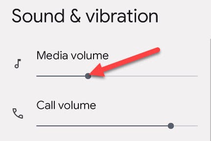Use the volume sliders.