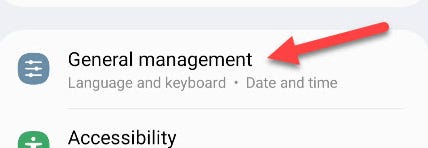 Select "General Management."