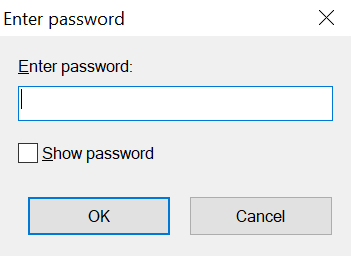 Enter the ZIP password.