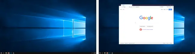 Fenster zwischen Anzeigen in Windows 10 verschoben
