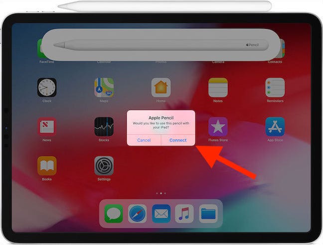 Connect 2nd generation Apple Pencil to iPad