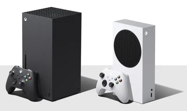 Xbox シリーズ X およびシリーズ X 本体。